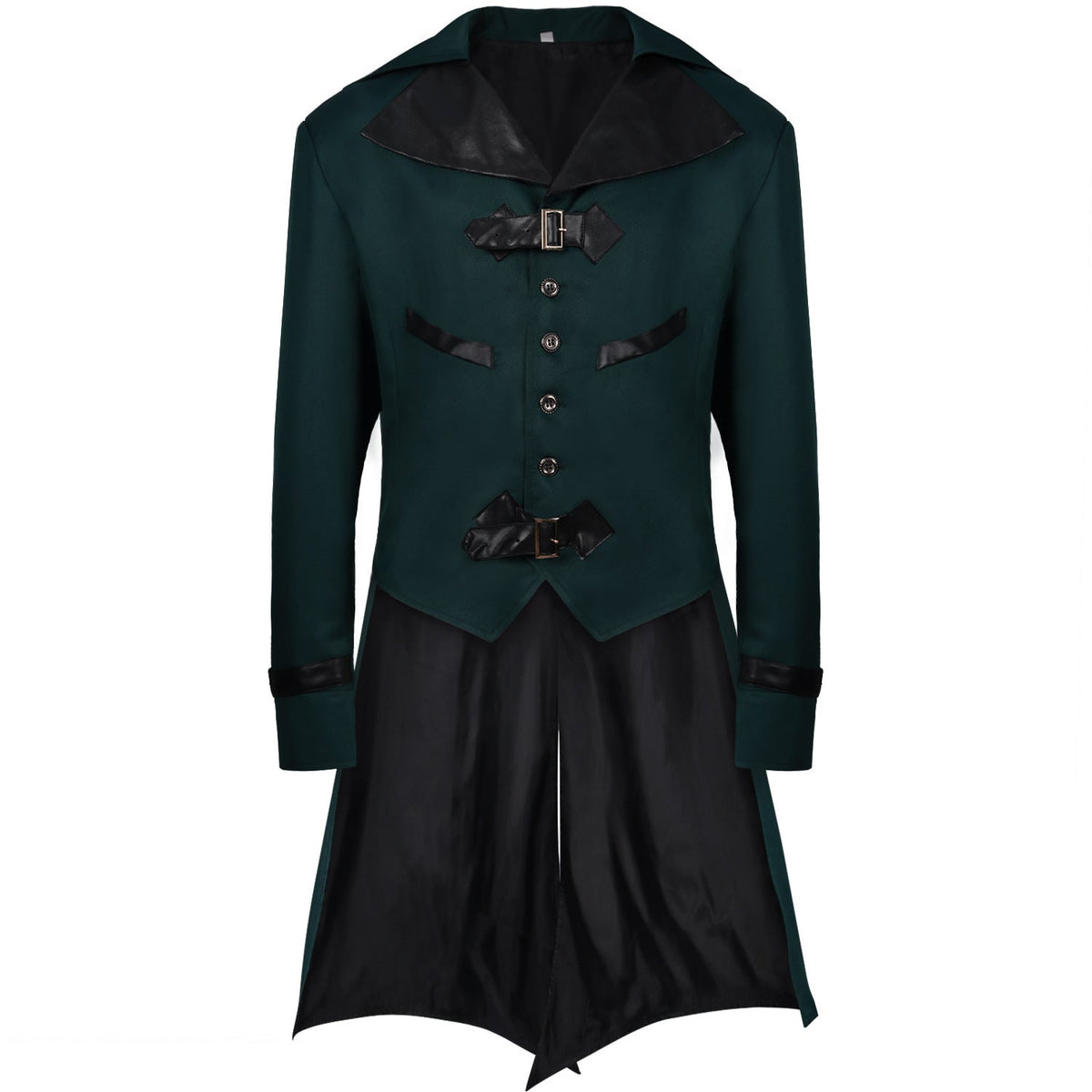 Men's longer coat with double-layer shoulder cape, concealed zipper inner lining and adjustable cuffs Shop Velvia
