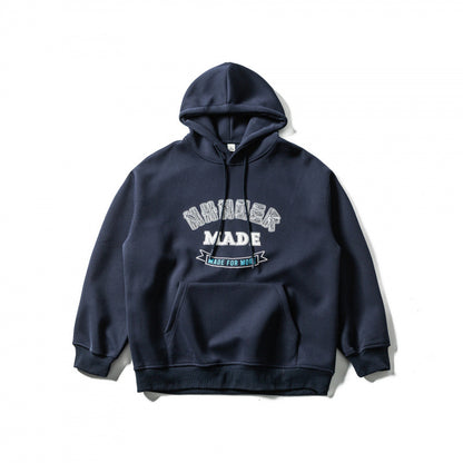 Unisex Oversized Hoodie with Kangaroo Pocket and Logo Print Shop Velvia