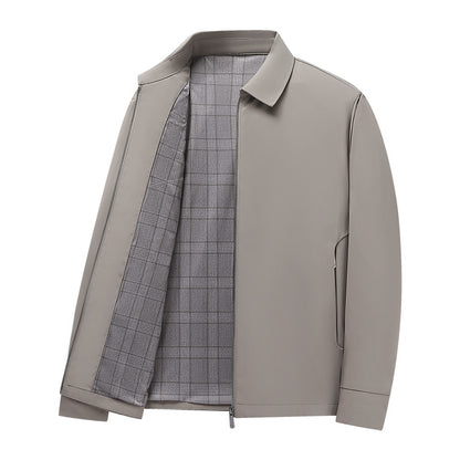 Men's Lightweight Harrington Jacket with Softshell Outer Material and Glencheck Lining Shop Velvia