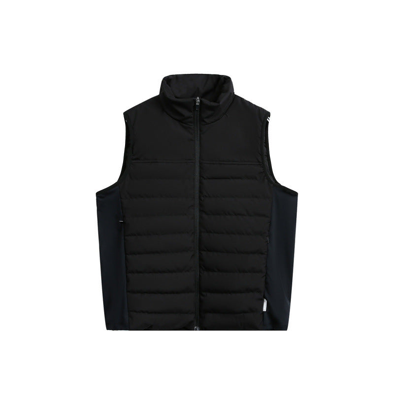 Men's lightweight padded functional vest with stand-up collar and stretch side inserts Shop Velvia