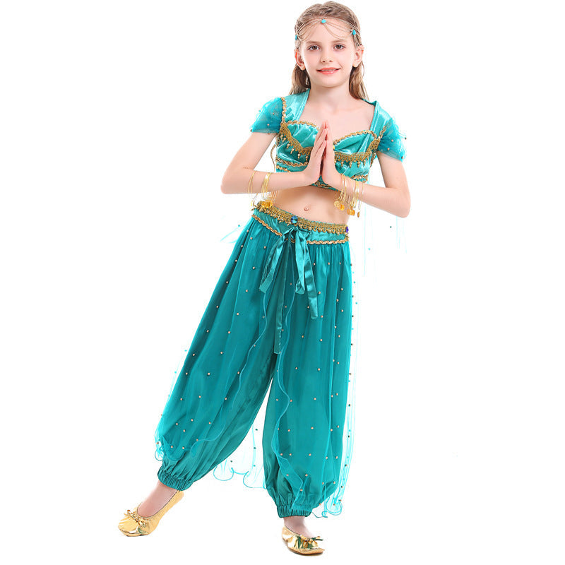 Girl exotic belly dance costume with sparkling details Shop Velvia