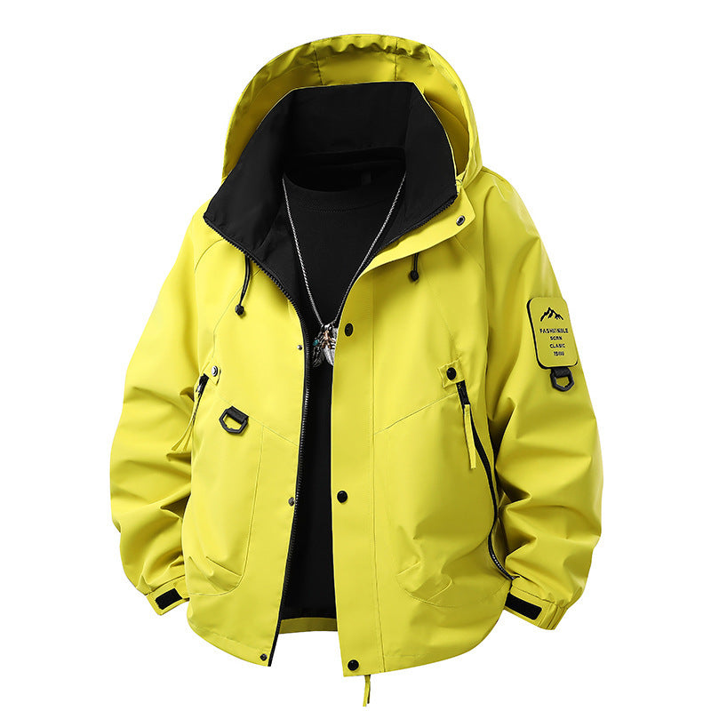 Men's outdoor softshell jacket with water-repellent membrane, versatile utility pockets, and adjustable cuffs Shop Velvia