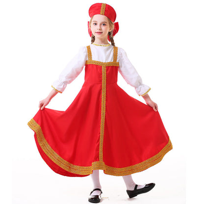 Girls Fairy Tale Costume with Golden Hem Shop Velvia