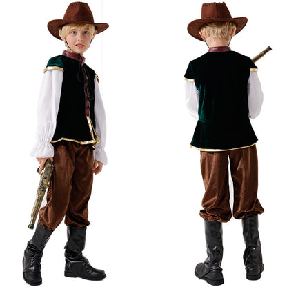 Boys Wild West Costume with Hat and Pistol Shop Velvia