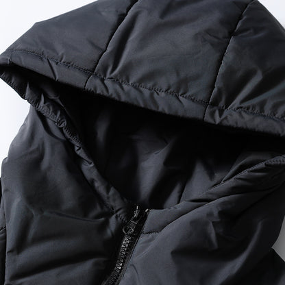 Unisex Padded Hoodie-Anorak with Half Zip, Kangaroo Pocket and Drawstring Shop Velvia