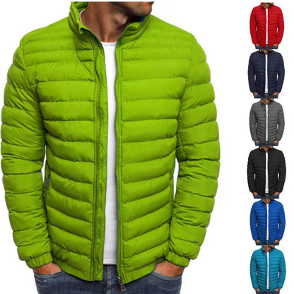 Men's lightweight quilted jacket with high collar and optimal insulation Shop Velvia