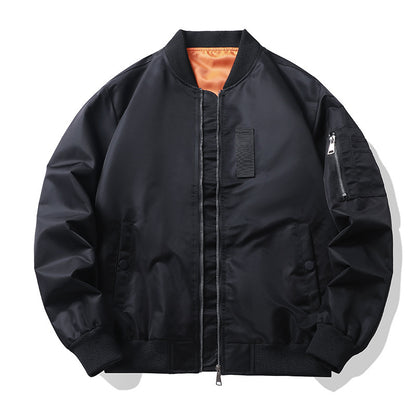Men's Lightweight Flight Bomber Jacket with Water-Repellent Shell and Contrast Lining Shop Velvia