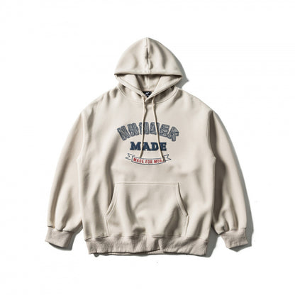 Unisex Oversized Hoodie with Kangaroo Pocket and Logo Print Shop Velvia