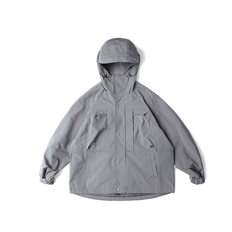 Unisex Water-Repellent Oversize Parka Jacket with Hood and Multifunctional Pockets Shop Velvia