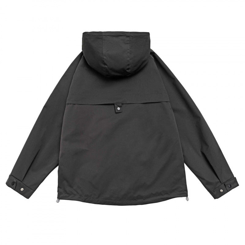 Unisex Oversized Utility Parka with hood, concealed front placket and multifunctional pockets Shop Velvia