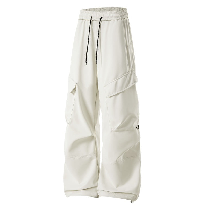 Men's Baggy Cargo Pants with Elastic Waistband, Multifunctional Pockets, and Adjustable Hem Shop Velvia