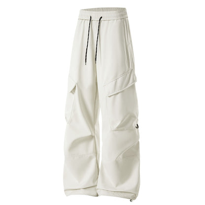 Men's Baggy Cargo Pants with Elastic Waistband, Multifunctional Pockets, and Adjustable Hem Shop Velvia
