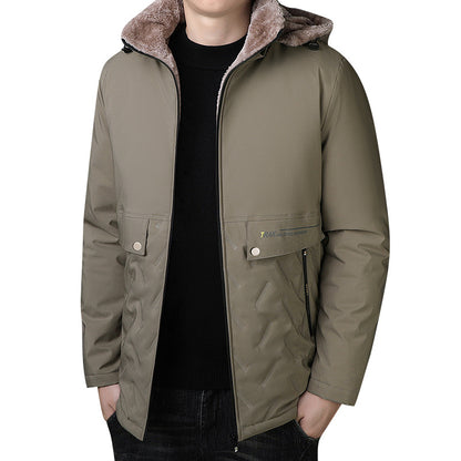 Men's Thermal Parka with Teddy Lining and Hood Shop Velvia