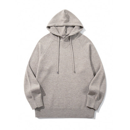 Unisex Oversize Knit Hoodie with Raglan Sleeves and Ribbed Cuffs Shop Velvia