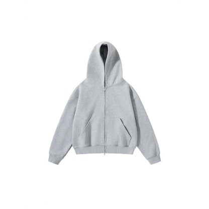 Unisex Oversize Hoodie with full zip and kangaroo pockets made of cotton fleece Shop Velvia