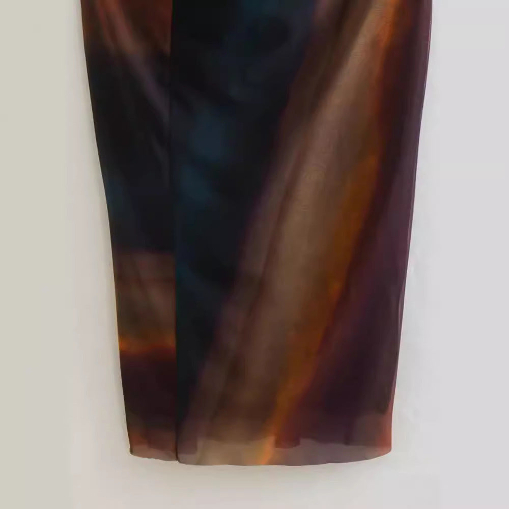 Women's Figure-Hugging Midi Dress with Side Draping and Round Neckline Shop Velvia