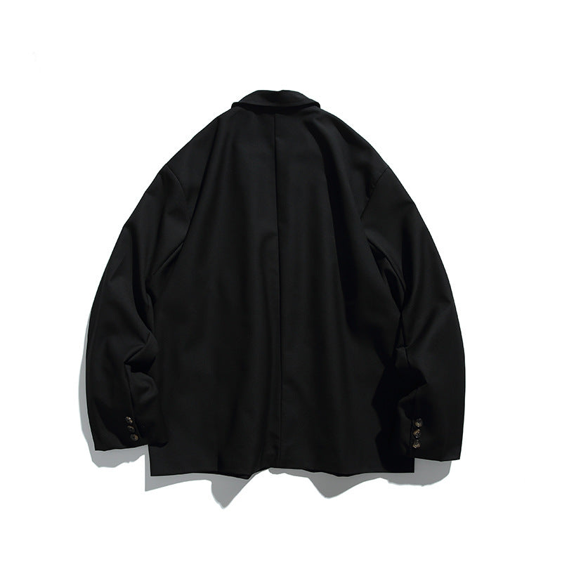 Men's Oversize Blazer in Boxy Cut with Flap Pockets and Light Padding Shop Velvia