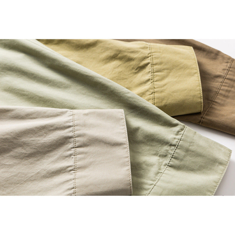 Men's Loose Oversized Shirt made of Cotton Twill with Spread Collar and Relaxed Fit Shop Velvia