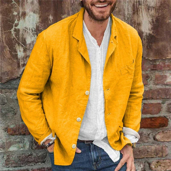 Shop Velvia | Men's Linen Jacket