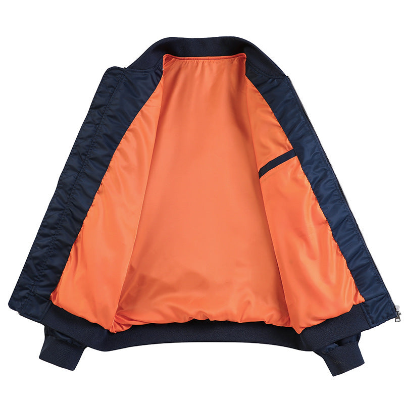 Men's Lightweight Flight Bomber Jacket with Water-Repellent Shell and Contrast Lining Shop Velvia