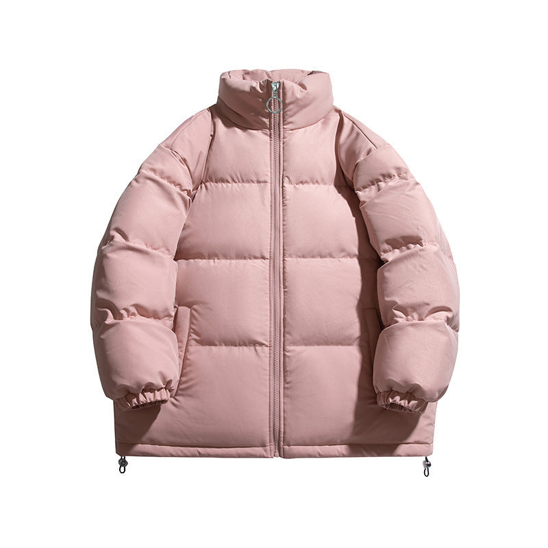 Women's Oversized Padded Jacket with High Stand-up Collar and Adjustable Hem Shop Velvia