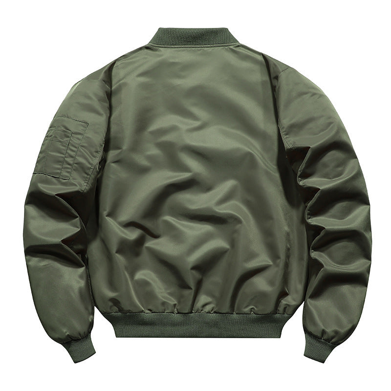 Men's Lightweight Flight Bomber Jacket with Water-Repellent Shell and Contrast Lining Shop Velvia