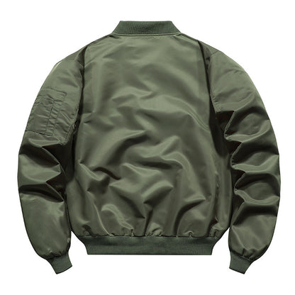 Men's Lightweight Flight Bomber Jacket with Water-Repellent Shell and Contrast Lining Shop Velvia