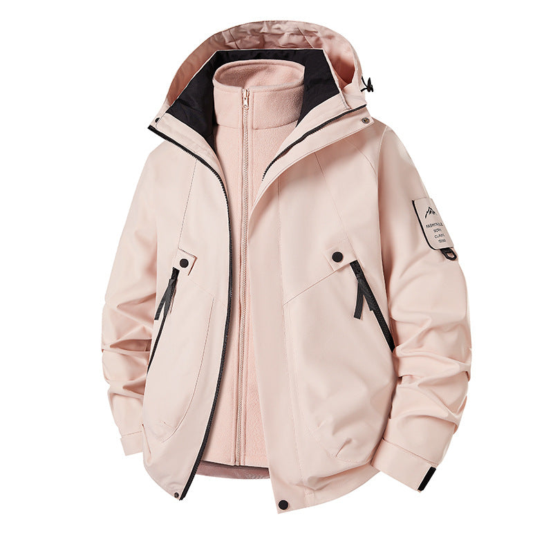 Men's 3-in-1 Softshell Parka with removable fleece inner jacket and technical hood Shop Velvia