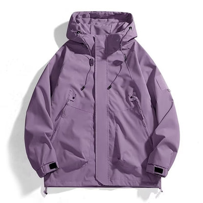 Men's Urban Utility Softshell Parka with Drawstring, Velcro Sleeves and Concealed Zippers Shop Velvia