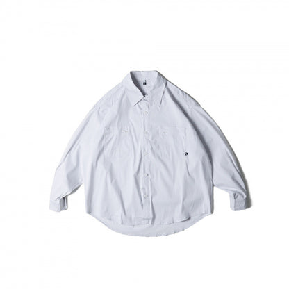 Unisex Oversize-checkered Shirt with rounded hem and appliquéd chest pockets Shop Velvia