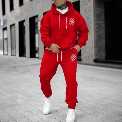 Men's tracksuit with modern graphic design and practical pockets Shop Velvia