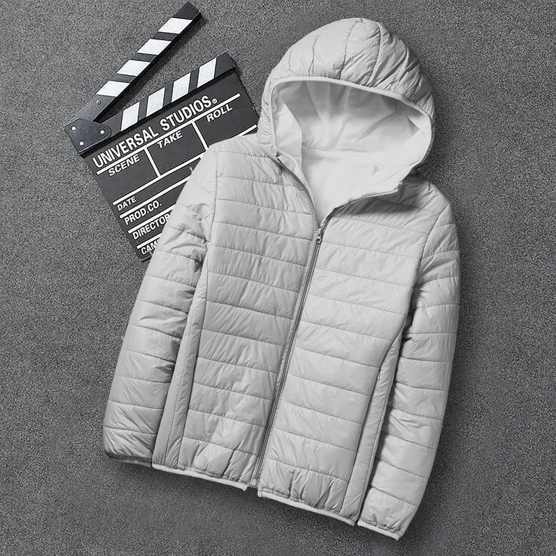 Men's nan ultra-light hooded quilted jacket with packing function and windproof shell Shop Velvia