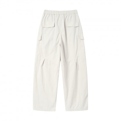 Unisex Wide Cargo Pants with Elastic Waistband, Drawstring and Patch Flap Pockets Shop Velvia