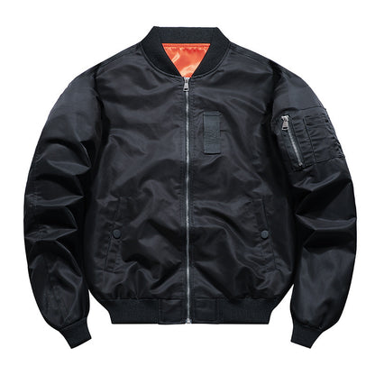 Men's Lightweight Flight Bomber Jacket with Water-Repellent Shell and Contrast Lining Shop Velvia