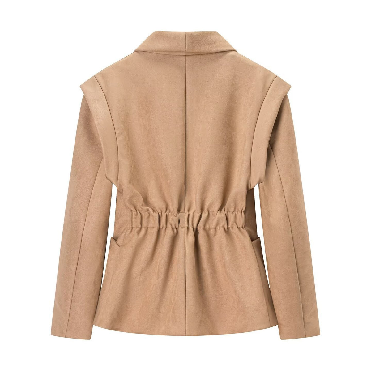 Women Oversized Blazer with Shawl Collar and Patch Pockets Shop Velvia