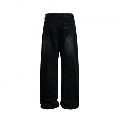 Women's Wide High-Waist Denim Pants with Curved Front Pockets Shop Velvia