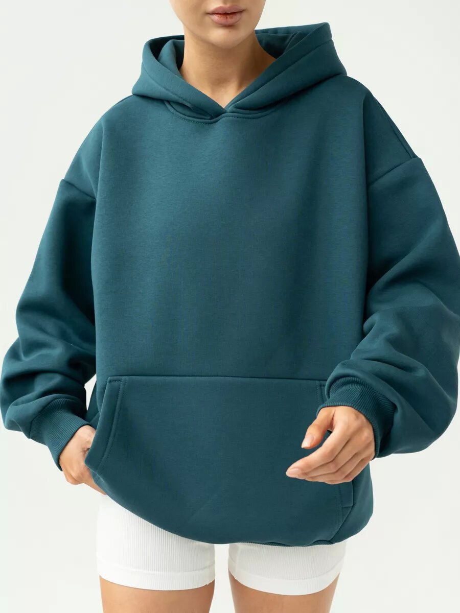 Women Oversize Hoodie made of high-quality cotton blend Shop Velvia