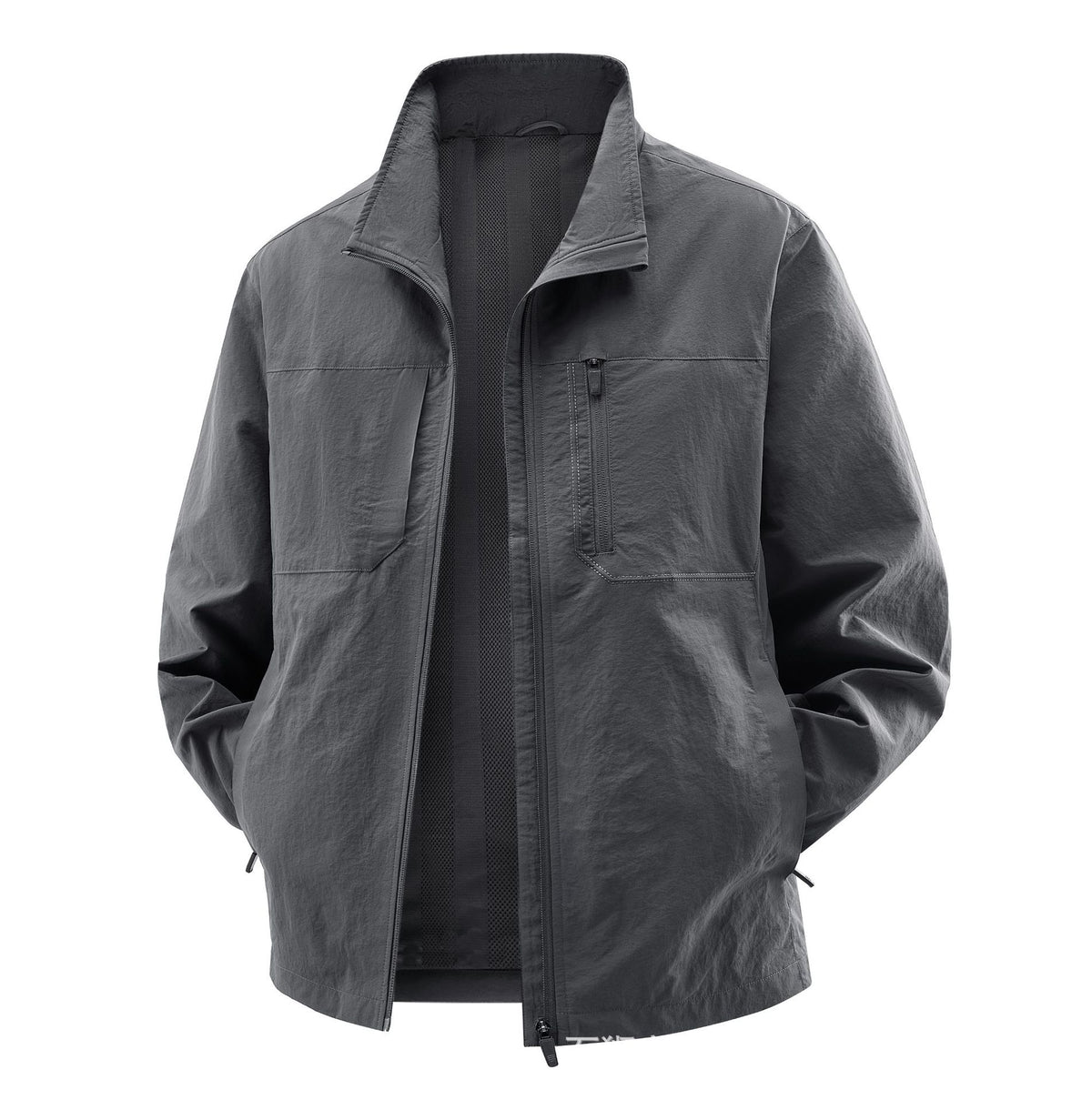 Men's Lightweight Field Utility Jacket with Mesh Lining, Stand-Up Collar and Zipper Pockets Shop Velvia