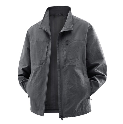 Men's Lightweight Field Utility Jacket with Mesh Lining, Stand-Up Collar and Zipper Pockets Shop Velvia