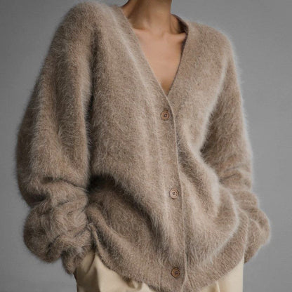Women's Cozy Cardigan made of fine Mohair Shop Velvia