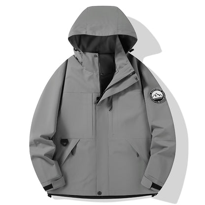 Women's waterproof hardshell outdoor jacket with hood and multifunction pockets Shop Velvia