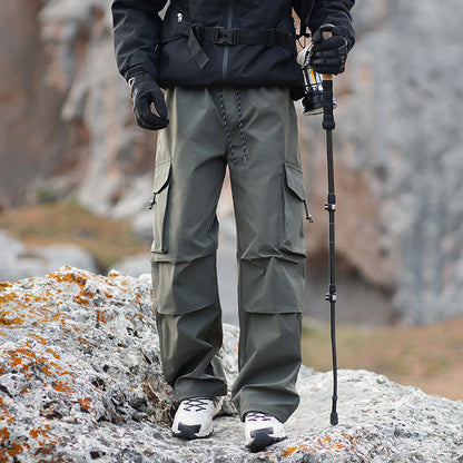Men's Technical Outdoor Cargo Pants with Water-Repellent Stretch and Reinforced Knees Shop Velvia