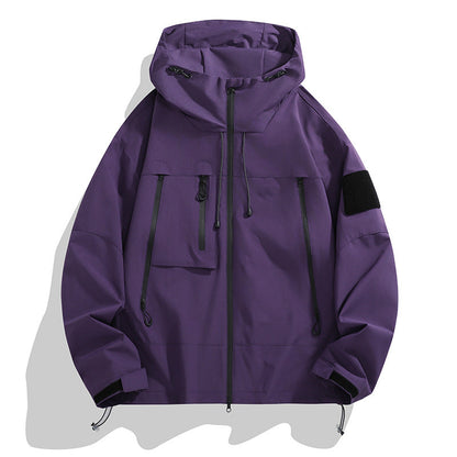Women's Technical Outdoor Jacket with Adjustable Hood System and Multifunctional Pockets Shop Velvia
