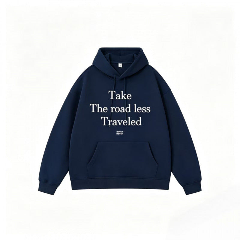 Unisex Oversize Hoodie with Statement Print and Kangaroo Pocket Shop Velvia