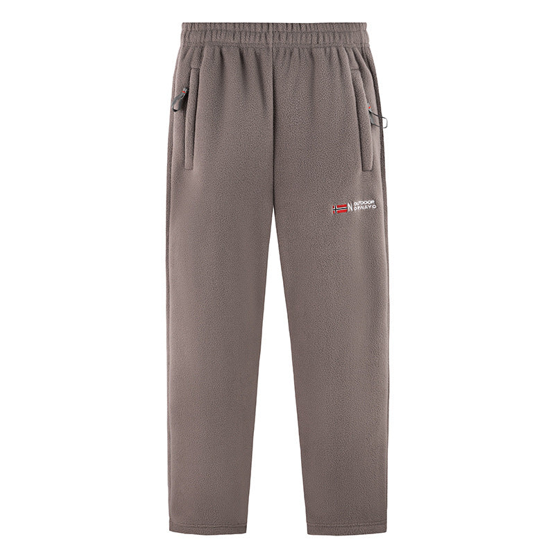 Women Comfortable Thermo-Fleece Jogging Pants with Elastic Waistband and Zipper Pockets Shop Velvia