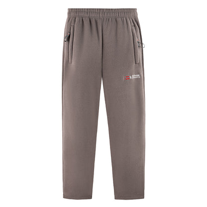 Women Comfortable Thermo-Fleece Jogging Pants with Elastic Waistband and Zipper Pockets Shop Velvia