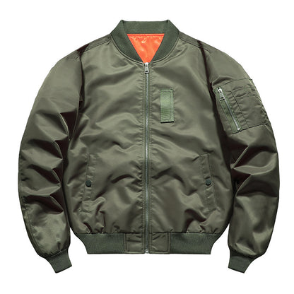 Men's Lightweight Flight Bomber Jacket with Water-Repellent Shell and Contrast Lining Shop Velvia