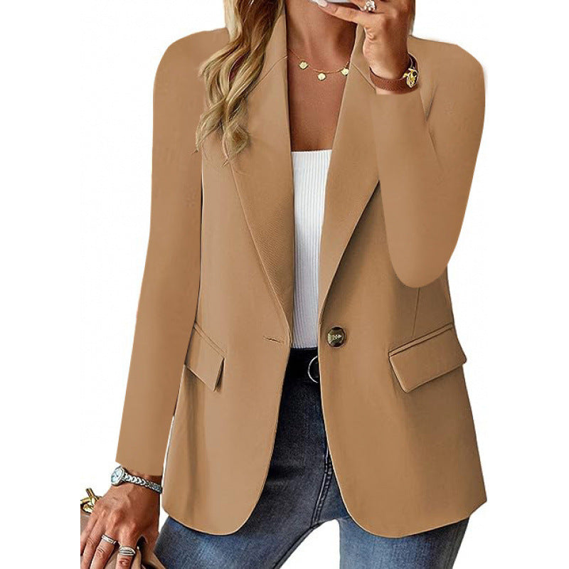 Women Modern Tailored Blazer with Elegant Button Details Shop Velvia