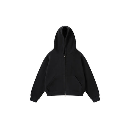 Unisex Oversize Hoodie with full zip and kangaroo pockets made of cotton fleece Shop Velvia