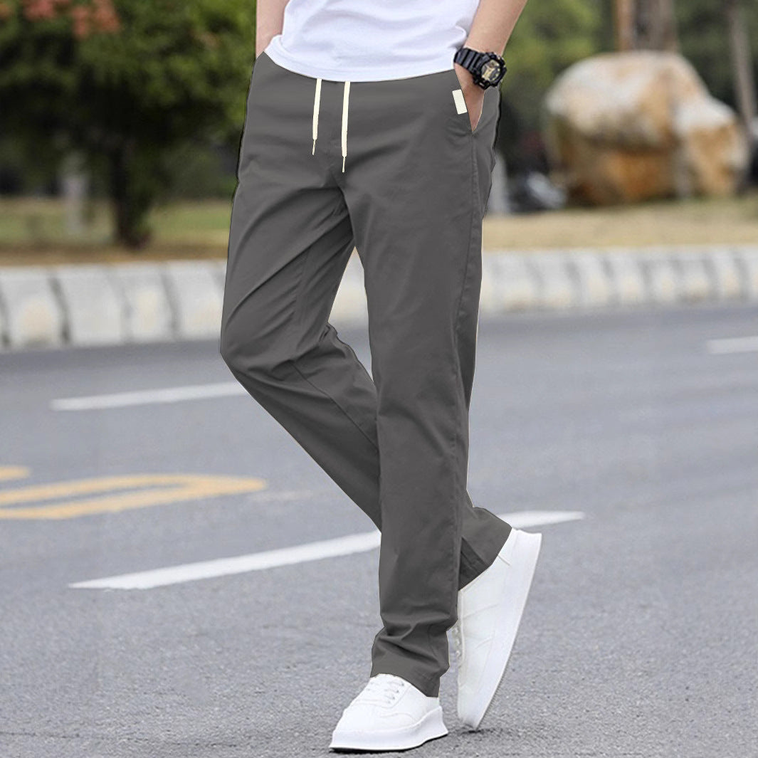 Men's sporty leisure pants with elastic waistband and modern side pockets Shop Velvia